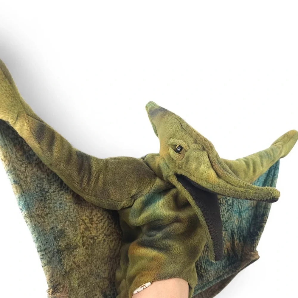 Folkmanis Flying Pteranodon Pterodactyl Dinosaur Plush Hand Puppet Vintage